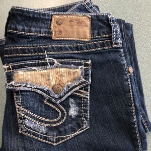 Woman’s Silver Jeans